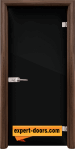 Стъклена интериорна врата Folio G 15-2, каса орех