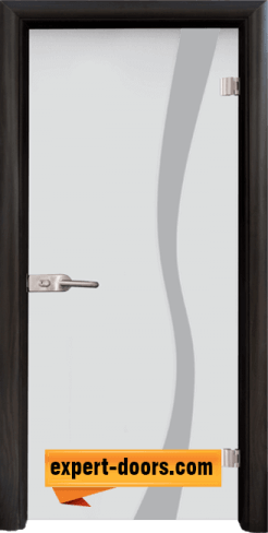 Стъклена интериорна врата Sand G 14-1, каса венге