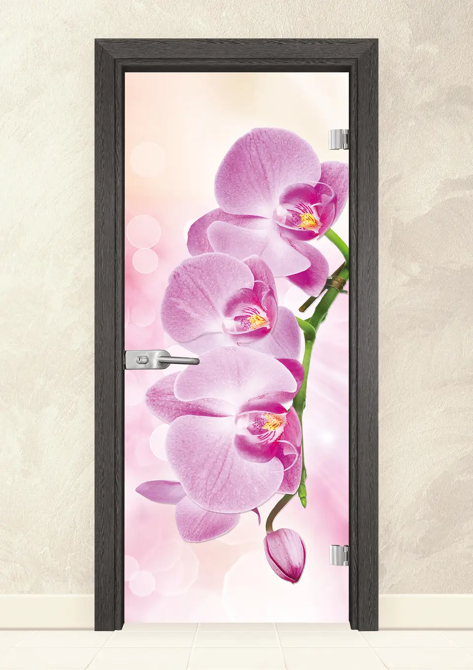 staklena-vrata-print-g-13-3-pink-siv-kesten Стъклена интериорна врата Print G 13-3 Pink Сив Кестен