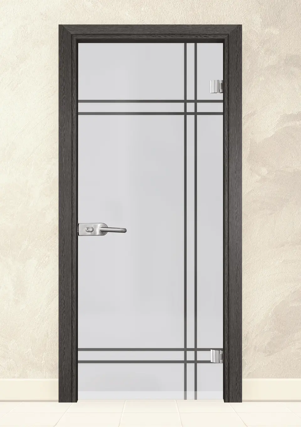 staklena-vrata-sand-g-13-8-siv-kesten Стъклена интериорна врата Sand G 13-8 Сив Кестен