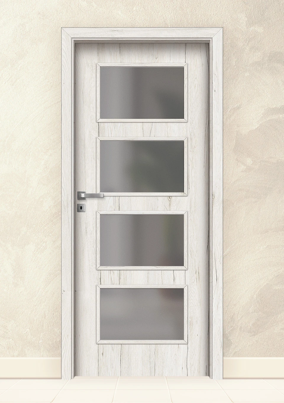 Интериорна врата Invado Merano модел 5, Snowy Oak